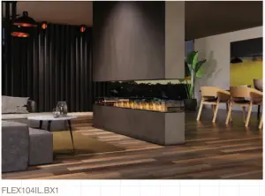 a room filled with furniture and a large window