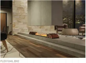 a room filled with furniture and a large window