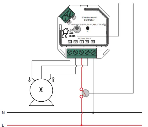 zigbee SR ZG9080A Curtain Motor Controller- Bind Mode