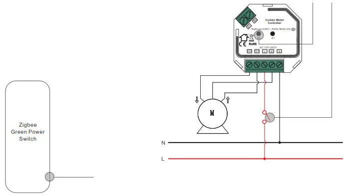 zigbee SR ZG9080A Curtain Motor Controller- Power Switch 3