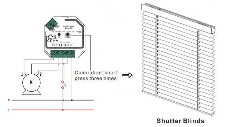 zigbee SR ZG9080A Curtain Motor Controller- Shutter Blinds
