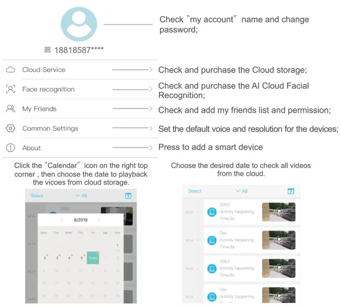 SUNSKY S22 WiFi Intelligent Solar Energy Alert PTZ Camera- Settings 2