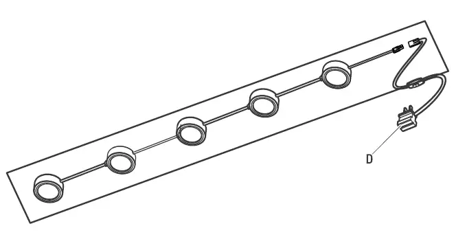 Commercial Electric 1001799061 5 Light LED Puck Light Kit-9