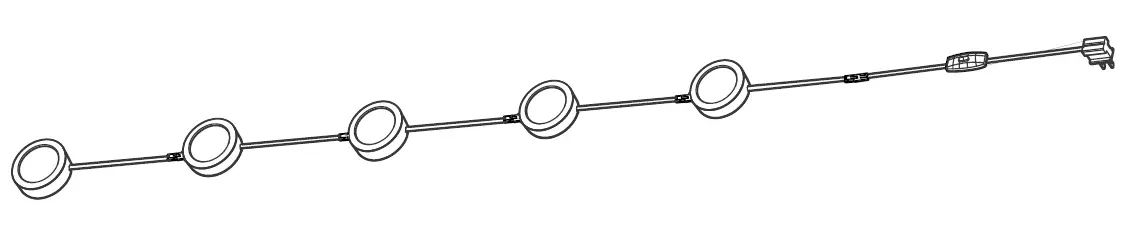 Commercial Electric 1001799061 5 Light LED Puck Light Kit