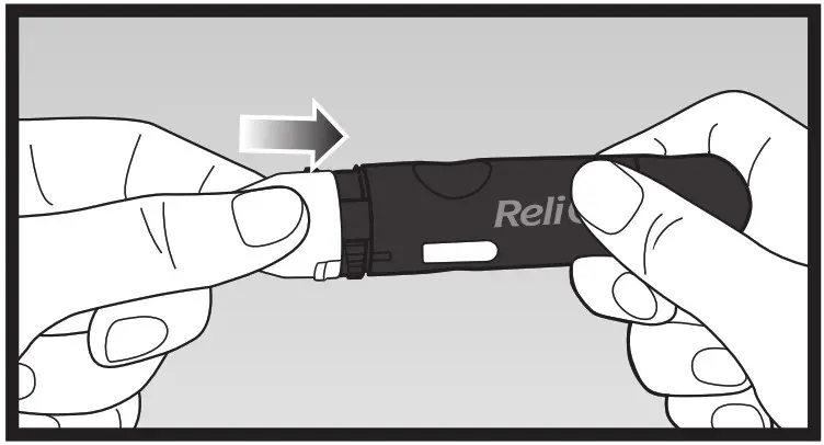 ReliOn A6E0C632 Blood Glucose Monitoring - Preparing the Lancing Device 5