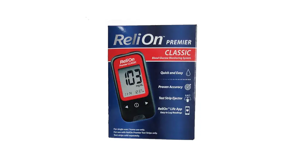 Relion A6e0c632 Blood Glucose Monitoring System User Manual