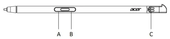 acer SP513 55N Spin 5 Convertible Touch Screen Laptop - Eraser button