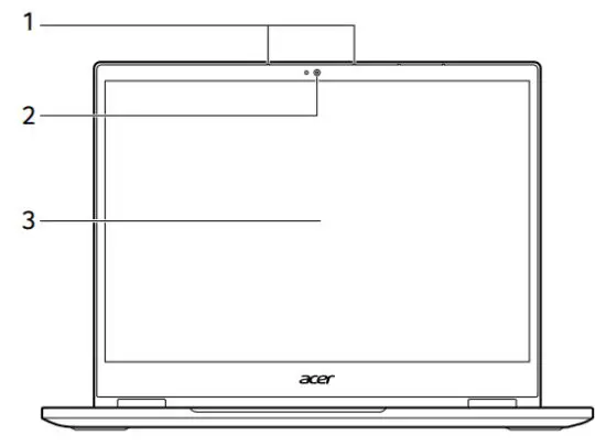acer SP513 55N Spin 5 Convertible Touch Screen Laptop - Screen view