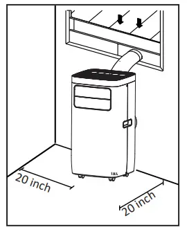 Whynter ARC 115WG Compact Size 11 000 BTU Portable Air Conditioner - CHOOSING THE RIGHT LOCATION