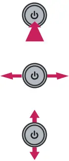 LG OLED55C1PUB C1 55 Inch Class 4K Smart OLED TV - Power button 2