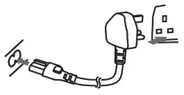 LOGIK LNPHP15 HP Laptop Power Adaptor - Connect the mains cable