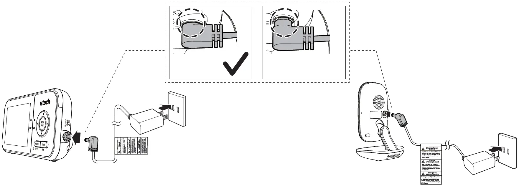 vtech VM819-2 Video Baby Monitor