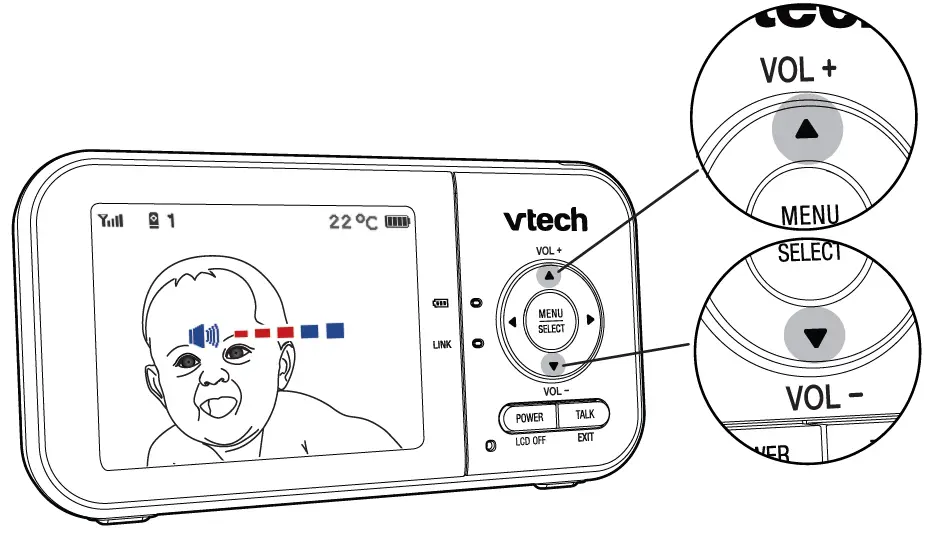 vtech VM819-2 Video Baby Monitor