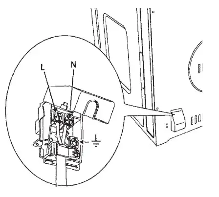 Haier HWO45NB6T0B1 I Touch Compact Series 6 Oven - ELECTRICAL CONNECTION