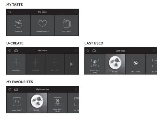 Haier HWO45NB6T0B1 I Touch Compact Series 6 Oven - MAIN MENU 3