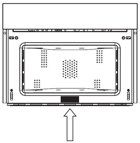 Haier HWO45NB6T0B1 I Touch Compact Series 6 Oven - SERIAL TAG LOCATION