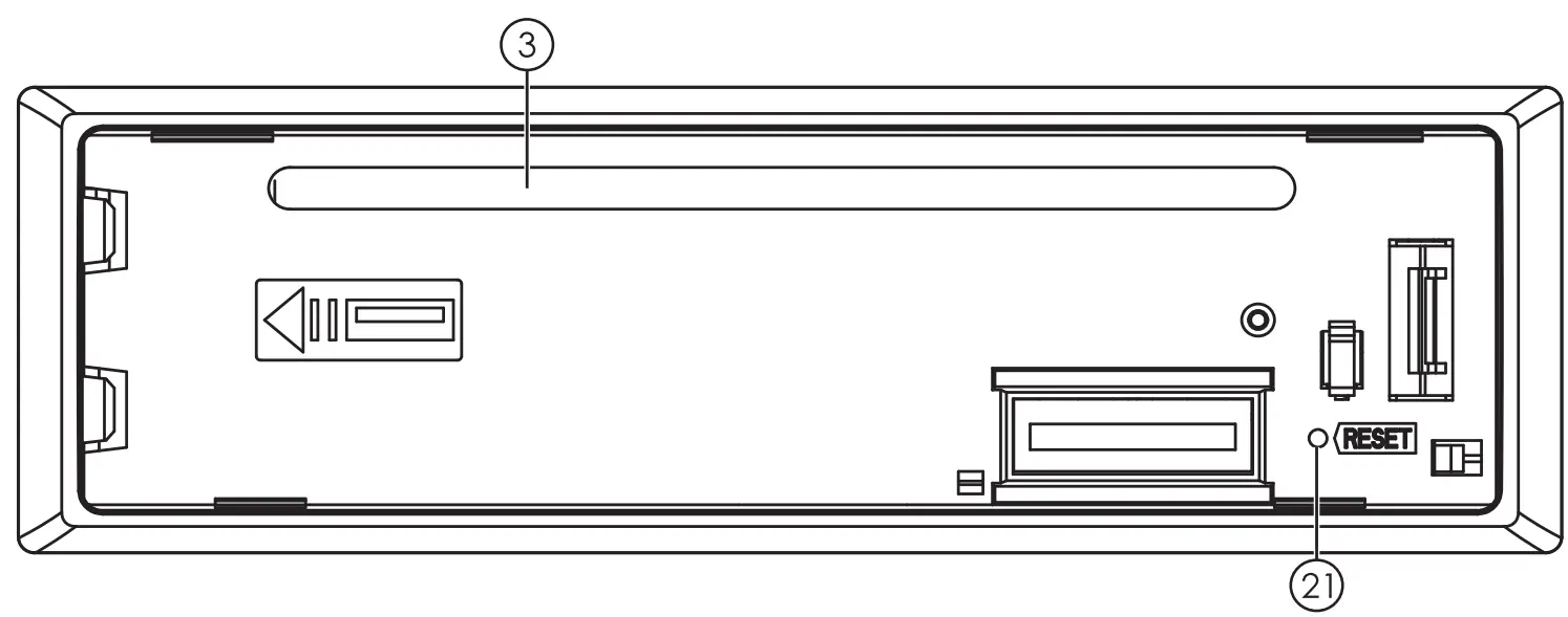 Nakamichi NQ821B CD Receiver - panel