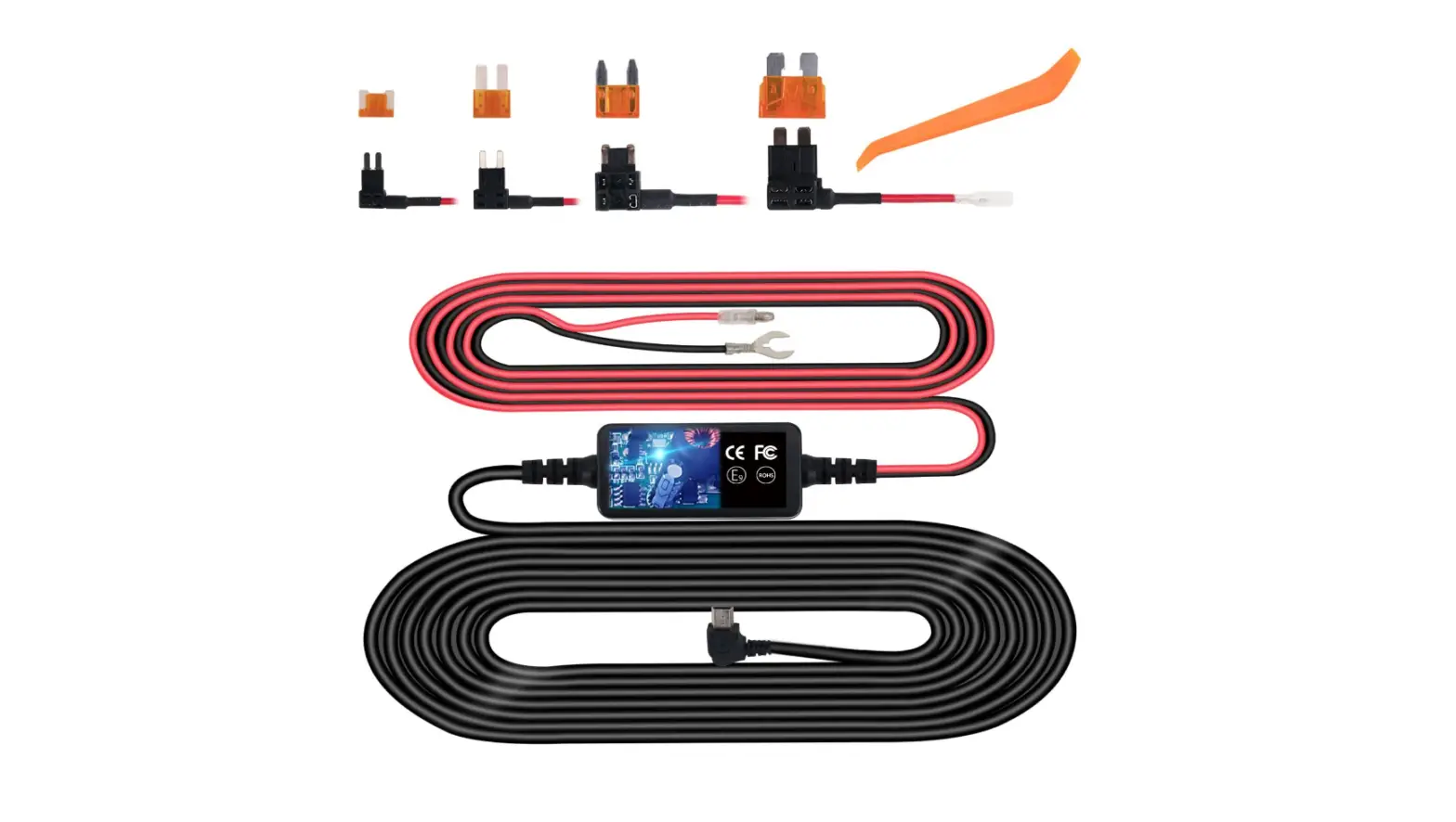 Dash Cam Hardwire Kit, Mini Usb Hard Wire Kit Fuse For Dashcam-complete Features/instruction Guide Dash Cam Hardwire Kit, Mini Usb Hard Wire Kit Fuse For Dashcam-complete Features/instruction Guide