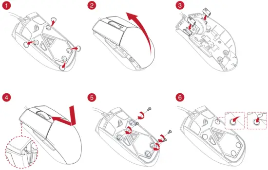 Replacing the switches