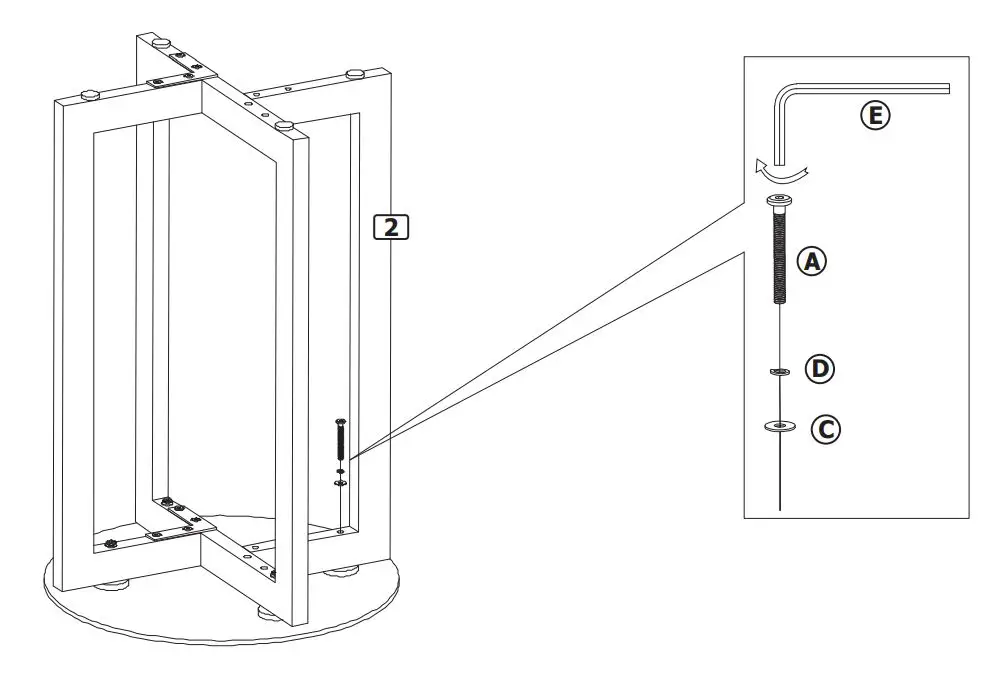 Orion Side Table Instructions - ORION SIDE TABLE Assembly Instructions Step 4