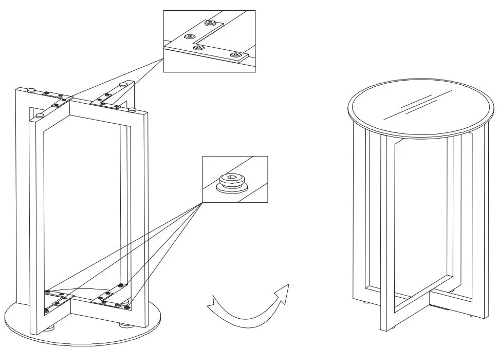 Orion Side Table Instructions - ORION SIDE TABLE Assembly Instructions Step 6