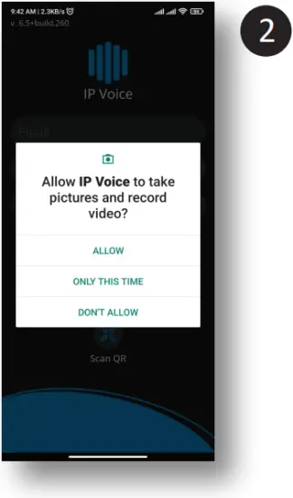 IPVOICE Mobile app - Fig. 2