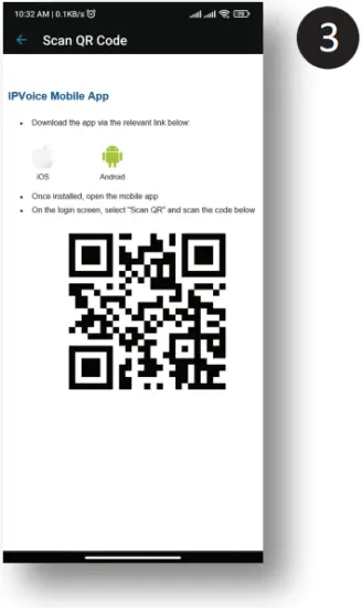 IPVOICE Mobile app - Fig. 3