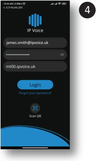 IPVOICE Mobile app - Fig. 4