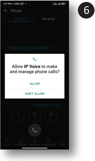 IPVOICE Mobile app - Fig. 6
