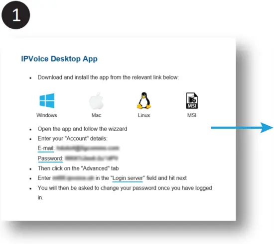 IPVOICE Mobile app - Installaing 1