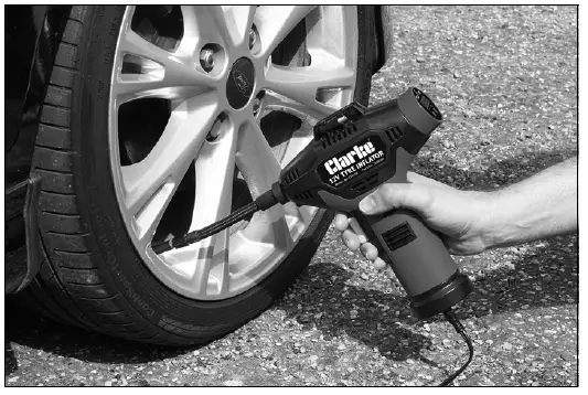 Clarke CTC150 12V Tyre Inflator 7