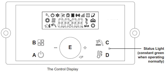 BRADFORD WHITE FTCW The FT Series Wall-Mounted Modulating-Control Display