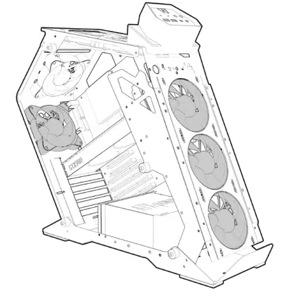 KOLINK Big Chungus Shredded Midi Tower ARGB Showcase - fig 3