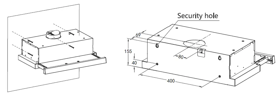 kleenmaid RHSOR61 60cm Slide Out Rangehood fig 16