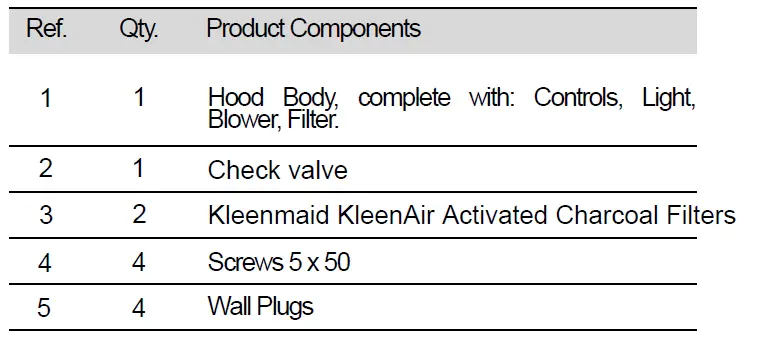 kleenmaid RHSOR61 60cm Slide Out Rangehood fig 25