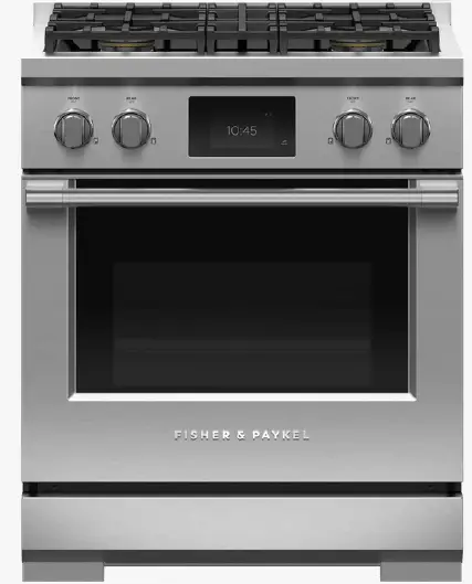 FISHER PAYKEL RDV3-304-L 30 Inch 4 Burners Dual Fuel Range product
