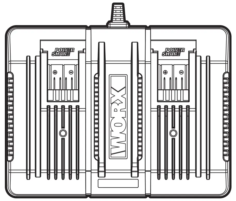WORX WA3883 Dual Port Battery Charger