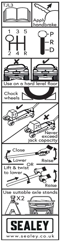 SEALEY-3040A.V2-Series-Trolley-Jack-3-Tonne-Rocket-Lift-FIG-2