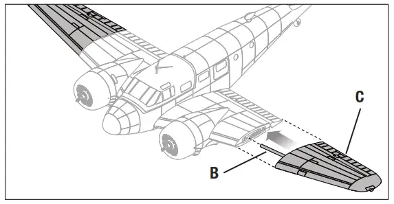 E-flite EFL106250 Beechcraft D18 1 5m Bind N Fly Basic Electric Airplane - fig 3