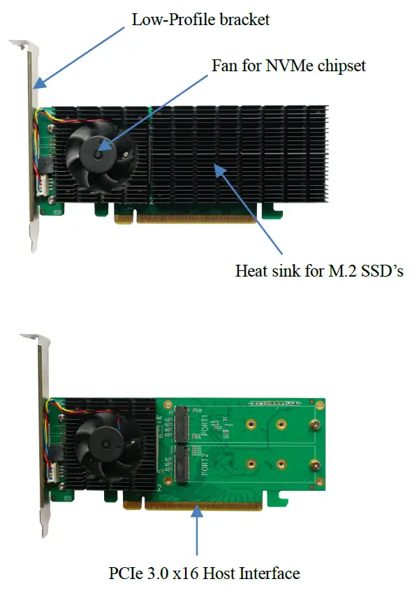 HighPoint SSD7502 2x M.2 Port to PCIe 4.0x16 NVMe RAID Controller 1