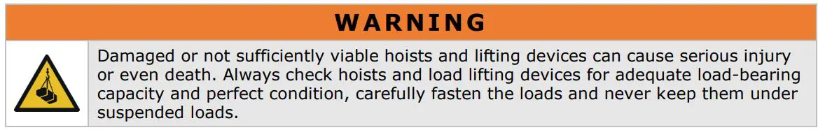 HOLZMANN HUB15FLEX 48V Electric Pallet Truck User Manual - TRANSPORT