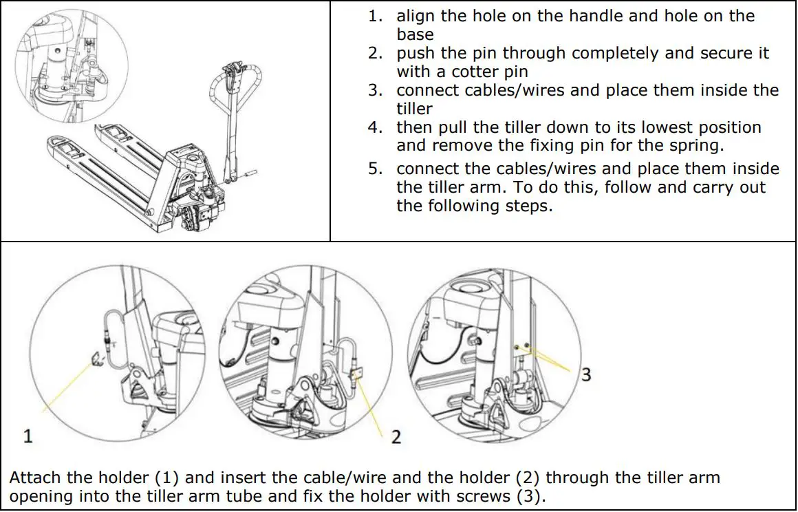 HOLZMANN HUB15FLEX 48V Electric Pallet Truck User Manual - Zusammenbau Hub15Flex