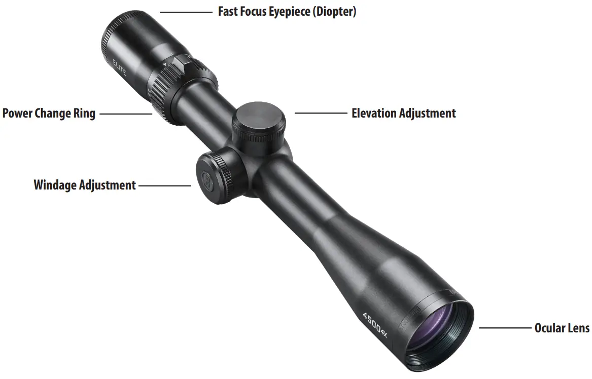 Bushnell Elite 4500 416x50 Riflescope Multi X and More - Parts