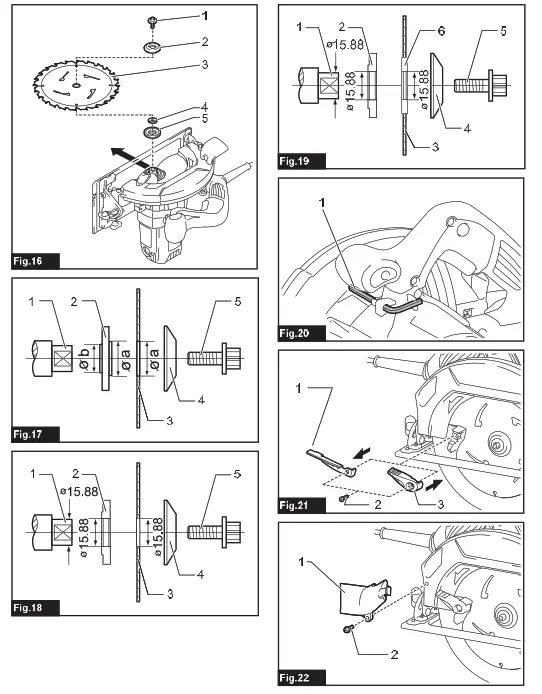makita HS7611 Circular Saw - 4