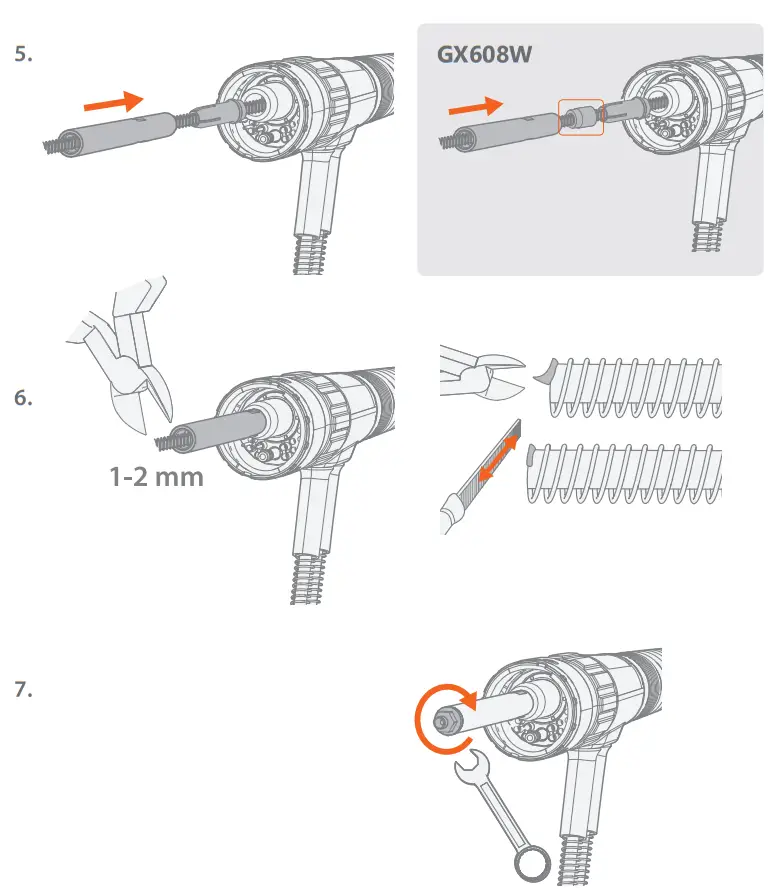 KEMPPI Flexlite 3-5 GX-G Spiral Wire Liner fig 1