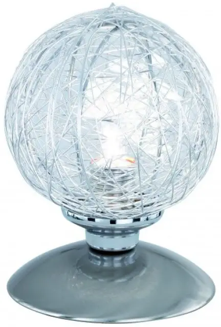 Paul Neuhaus 4794-55 WOMBLE Stainless Steel Table Lamp