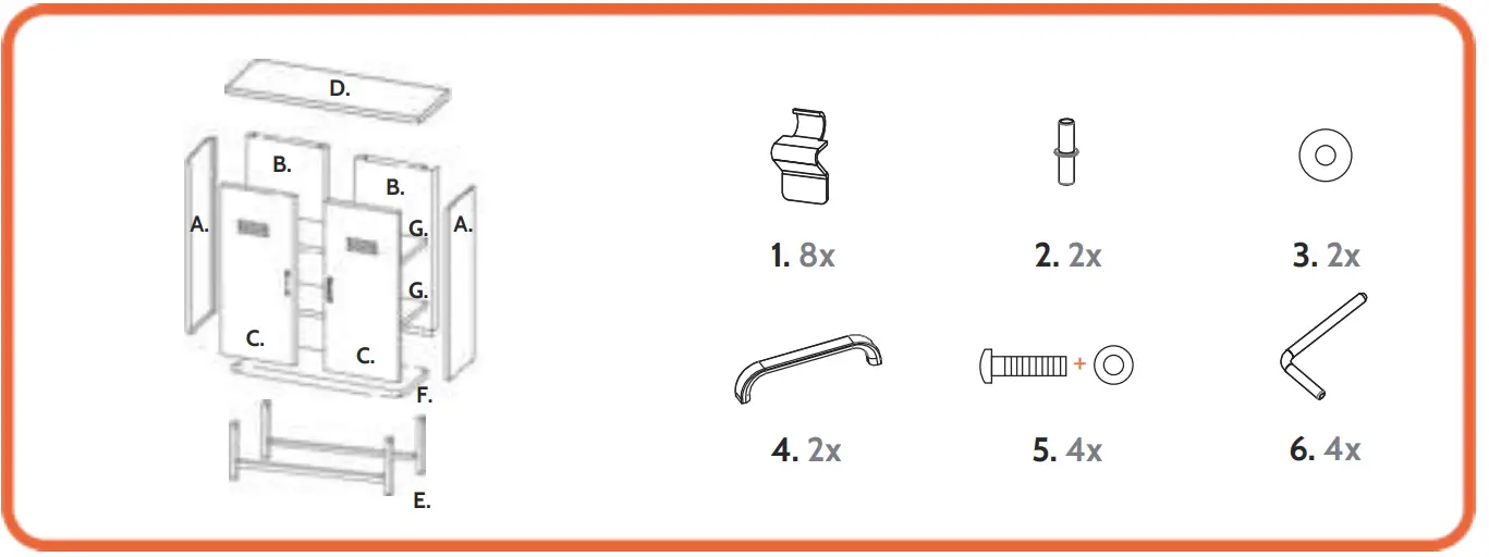 MaximaVida 80x40x102 cm Metal Locker Cabinet-fig2