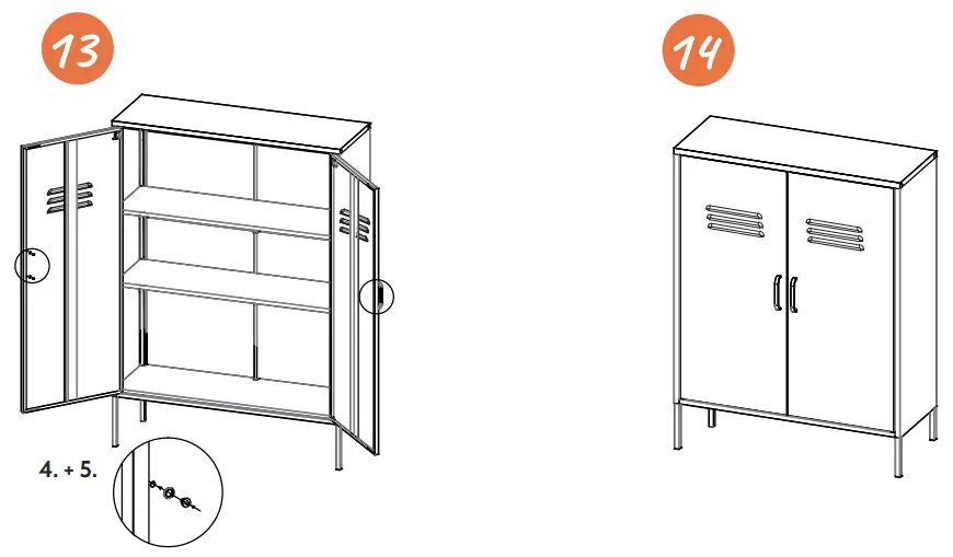 MaximaVida 80x40x102 cm Metal Locker Cabinet-fig8
