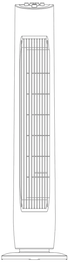 OPAL 502481823 Electric Fan 31 Inch Tower Fan with Mechanical Control