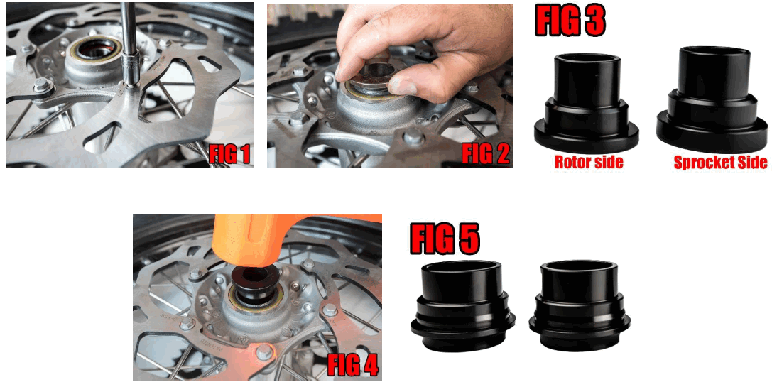 Enduro Engineering Beta Wheel Spacers for KTM Wheels - 1